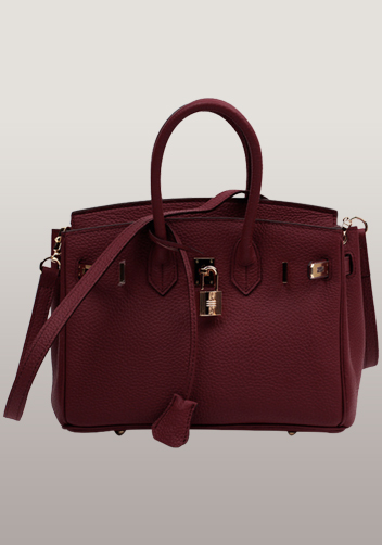 Tiger LyLy Brigitte Small Leather Bag Burgundy