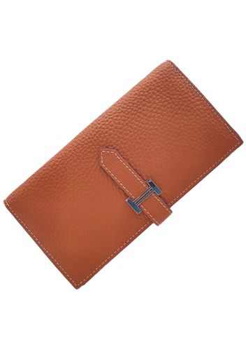 Tiger LyLy Brigitte H Wallet Cowhide Leather Camel