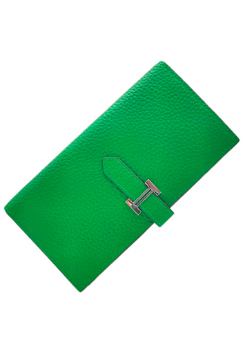 Tiger LyLy Brigitte H Wallet Cowhide Leather Green