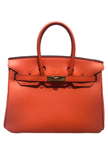 Tiger LyLy Brigitte Bag Palmprint Leather Orange 12
