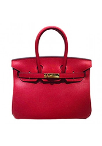 Tiger LyLy Brigitte Bag Palmprint Leather Red 12"