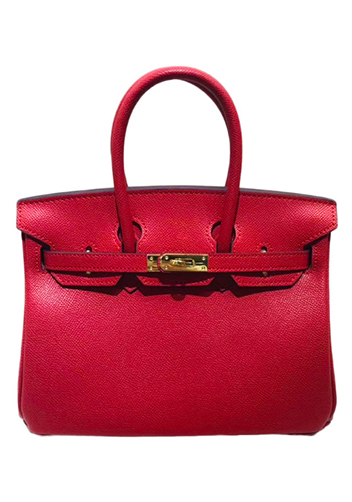 Tiger LyLy Brigitte Bag Palmprint Leather Red 12"