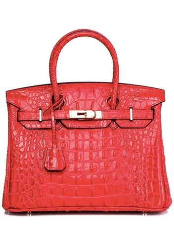 Tiger LyLy Brigitte Bag 3D Croc Leather Red 12