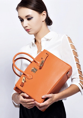 Tiger LyLy Brigitte Bag Leather Orange 14