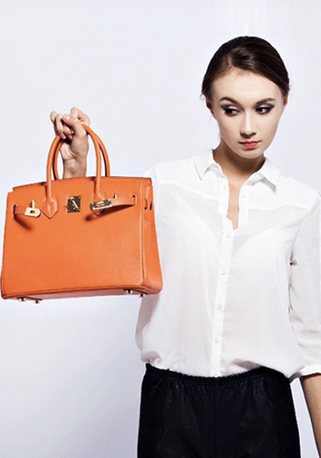 Tiger LyLy Brigitte Bag Leather Orange 14