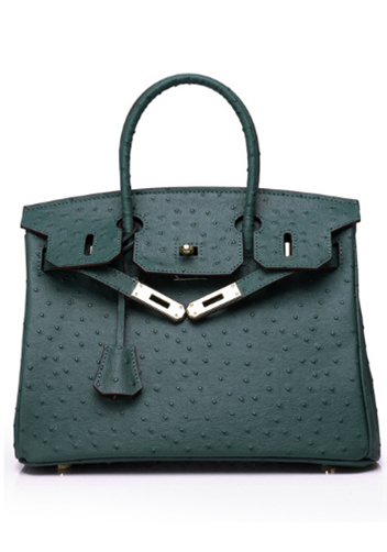 Tiger LyLy Brigitte Bag Ostrich Leather Green 12