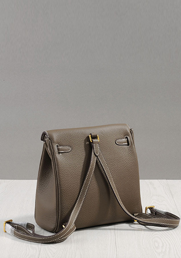 Tiger LyLy Brigitte Leather Backpack Grey