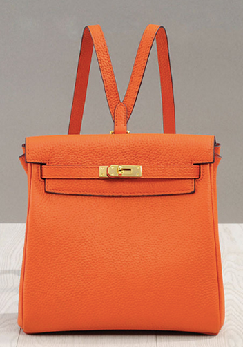 Tiger LyLy Brigitte Leather Backpack Orange