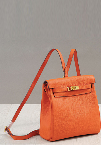 Tiger LyLy Brigitte Leather Backpack Orange