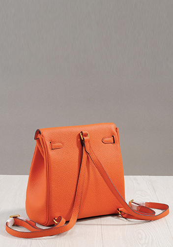 Tiger LyLy Brigitte Leather Backpack Orange