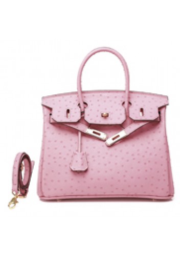 Tiger LyLy Brigitte Bag Ostrich Leather Pink 12
