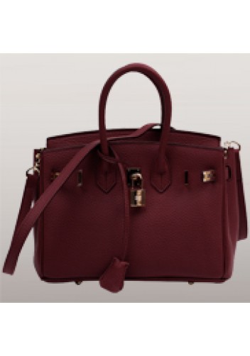 Tiger LyLy Brigitte Small Leather Bag Burgundy