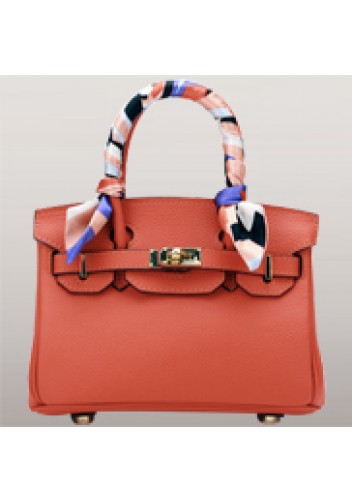 Tiger LyLy Brigitte Small Leather Bag Orange