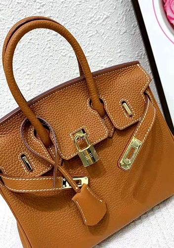 Tiger LyLy Brigitte Bag Leather With Gold Hardware Brown 12