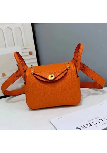 Tiger Lyly Linda Leather Mini Bag Orange