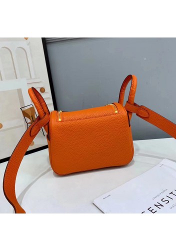 Tiger Lyly Linda Leather Mini Bag Orange