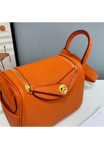 Tiger Lyly Linda Leather Mini Bag Orange