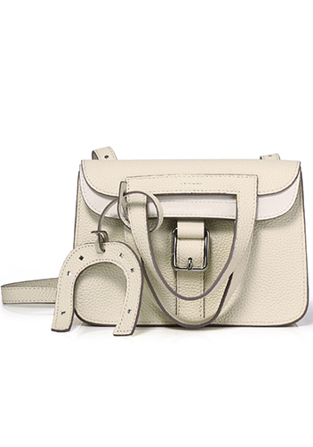 Tiger Lyly Marie Leather Shoulder Bag cream