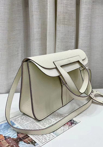 Tiger Lyly Marie Leather Shoulder Bag cream