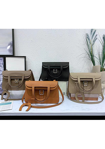 Tiger Lyly Marie Leather Shoulder Bag Grey