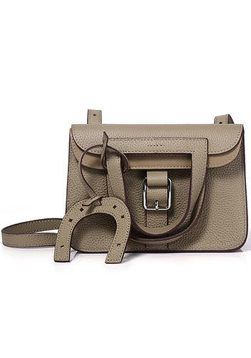 Tiger Lyly Marie Leather Shoulder Bag Grey