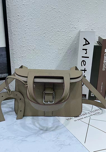 Tiger Lyly Marie Leather Shoulder Small Bag Grey