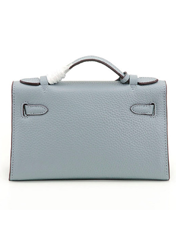 Tiger Lyly Garbo Litchi Leather Bag 9 Light Blue