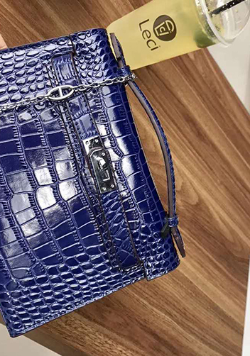 Tiger Lyly Garbo Leather Chain Bag Blue