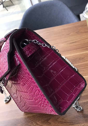 Tiger Lyly Garbo Leather Chain Bag Purple