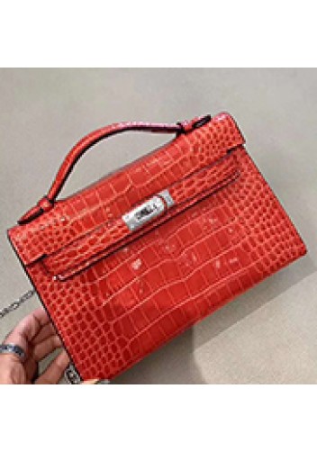 Tiger Lyly Garbo Leather Chain Bag Red