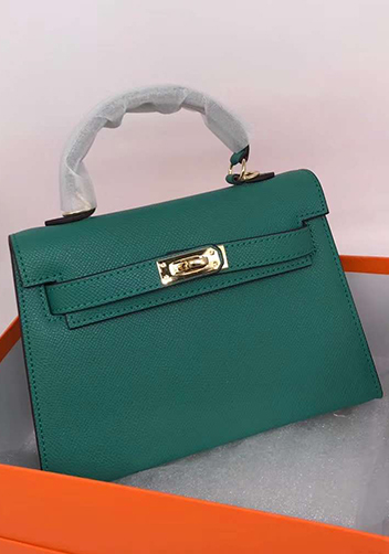 Tiger Lyly Garbo Cowhide Leather Bag 25CM Green