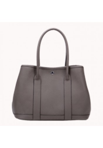 Tiger Lyly Carla Large Tote In Leather Dark Grey