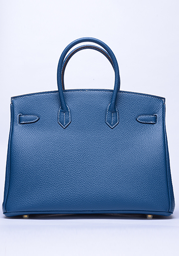 Tiger LyLy Brigitte Medium Cowhide Leather Ocean Blue Gold Hardware