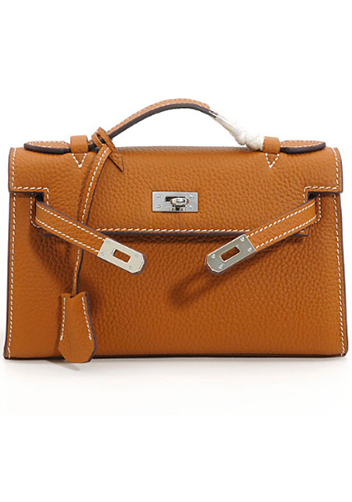 Tiger Lyly Garbo Litchi Leather Bag 9 Camel