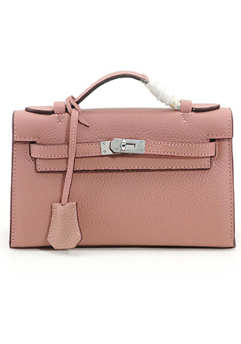 Tiger Lyly Garbo Litchi Leather Bag 9 Pink