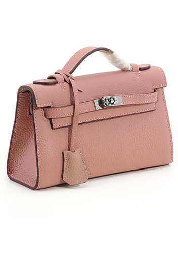 Tiger Lyly Garbo Litchi Leather Bag 9 Pink