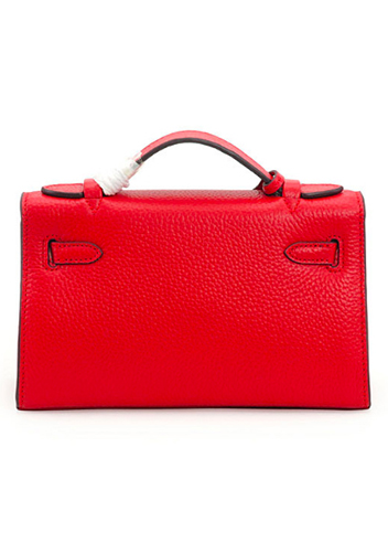 Tiger Lyly Garbo Litchi Leather Bag 9 Red